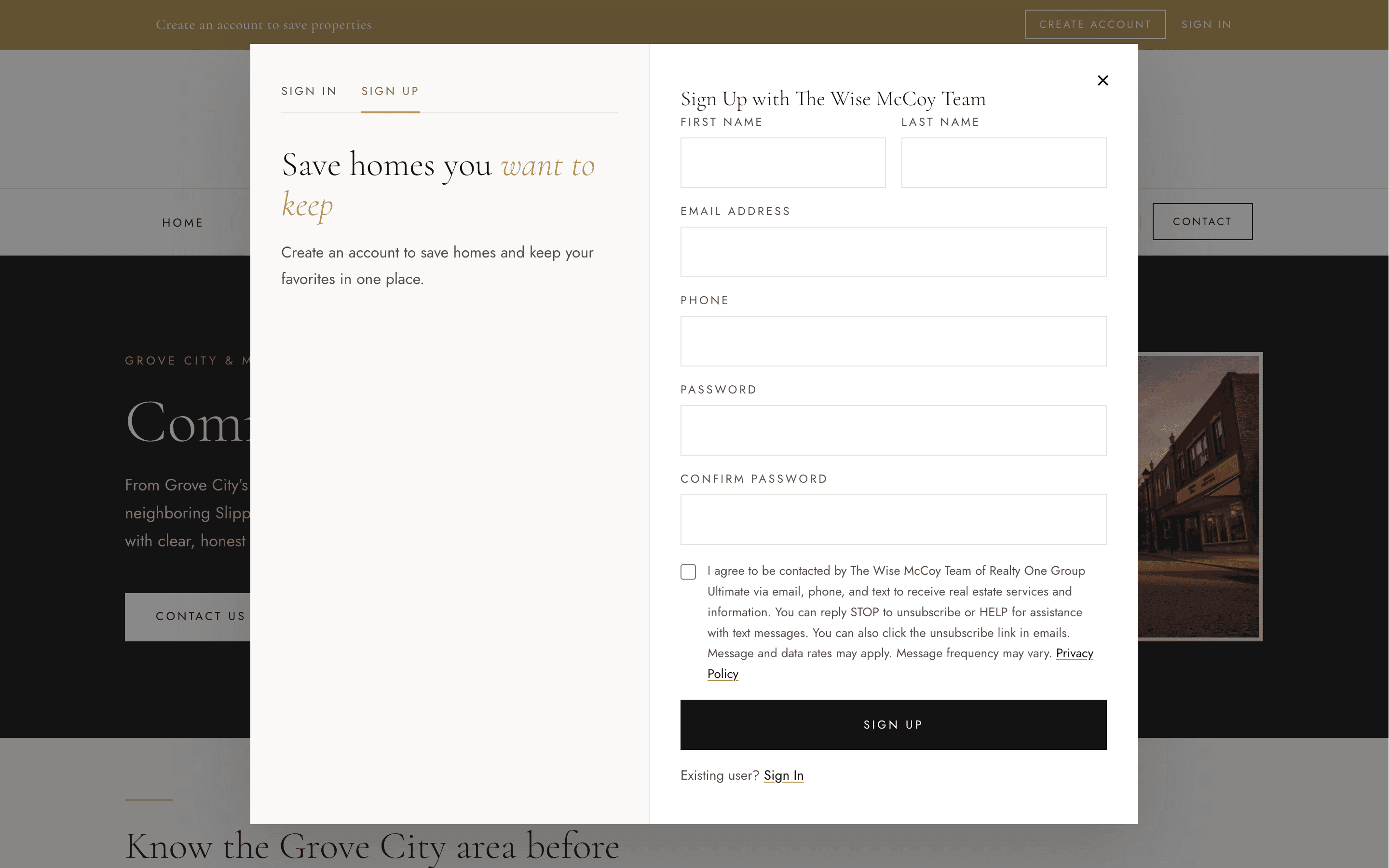 Client Accounts and an Agent Portal for Saved Properties